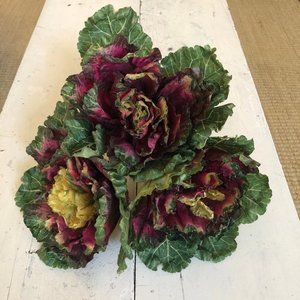 SET/3 Decorative Kale/Cabbage Heads